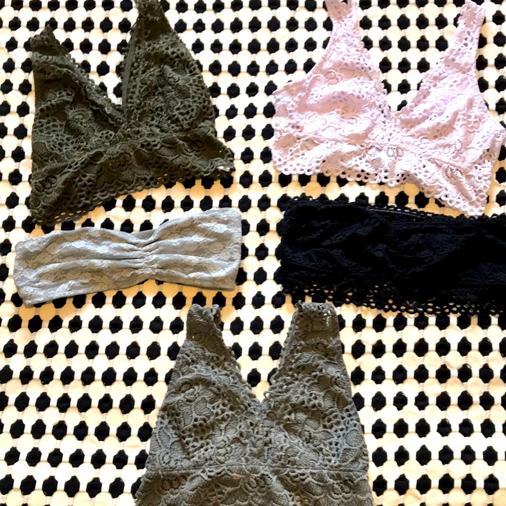 Bundle!  PINK Aerie Bralette Bandeau sz M